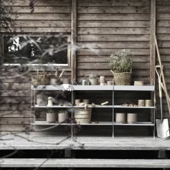 String Outdoor shelf, Galvanized-58x30 cm-low edge Grey Outlet