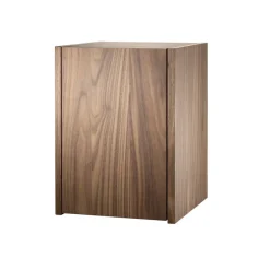 String schnapps cabinet, Walnut, inside of door stainless steel plate, mirrored glass back piece Brown Discount
