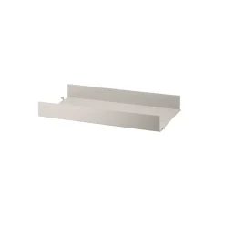 String shelf metal, , 58x30 cm, high edge Beige Outlet