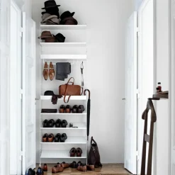 String shelf metal, , 58x30 cm, high edge Black Clearance