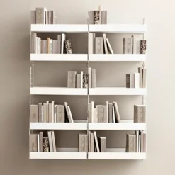 String shelf metal, , 58x30 cm, high edge Black Clearance