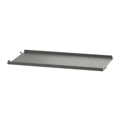 String shelf metal, Dark , 58x30 cm, low edge Grey Clearance
