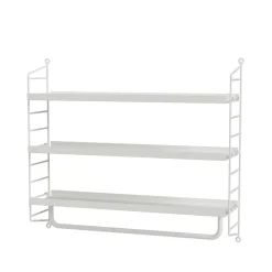 String shelf Pocket metal, White Hot