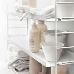 String shelf Pocket metal, White Outlet