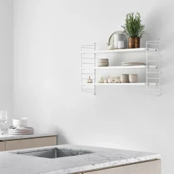 String Shelf Pocket , White Hot
