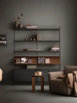 String wall panels, Dark , 50x30 cm, 1-pack Grey Sale