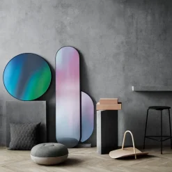 Fritz Hansen Studio Roso mirror round, Green Multi Hot