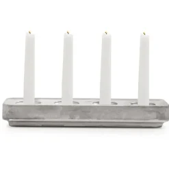 Born In Sweden Stumpastaken candle holder long, 8,5x29,5 cm Silver-coloured Discount