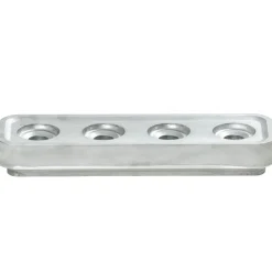 Born In Sweden Stumpastaken candle holder long, 8,5x29,5 cm Silver-coloured Discount