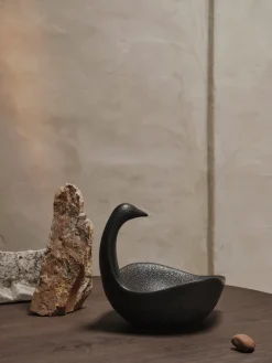 Ferm Living Swan Centrepiece, Black Outlet