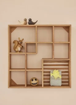 Spring Copenhagen Sweeties swallow decoration 5.4 cm 2 parts, Oak Brown