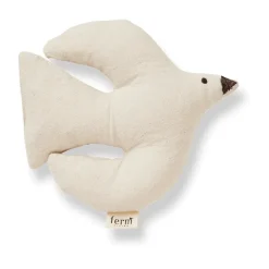 Ferm Living Swif bird soft toy, Undyed White