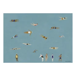Fine Little Day Swimmers poster, , 50x70 cm Blue Online