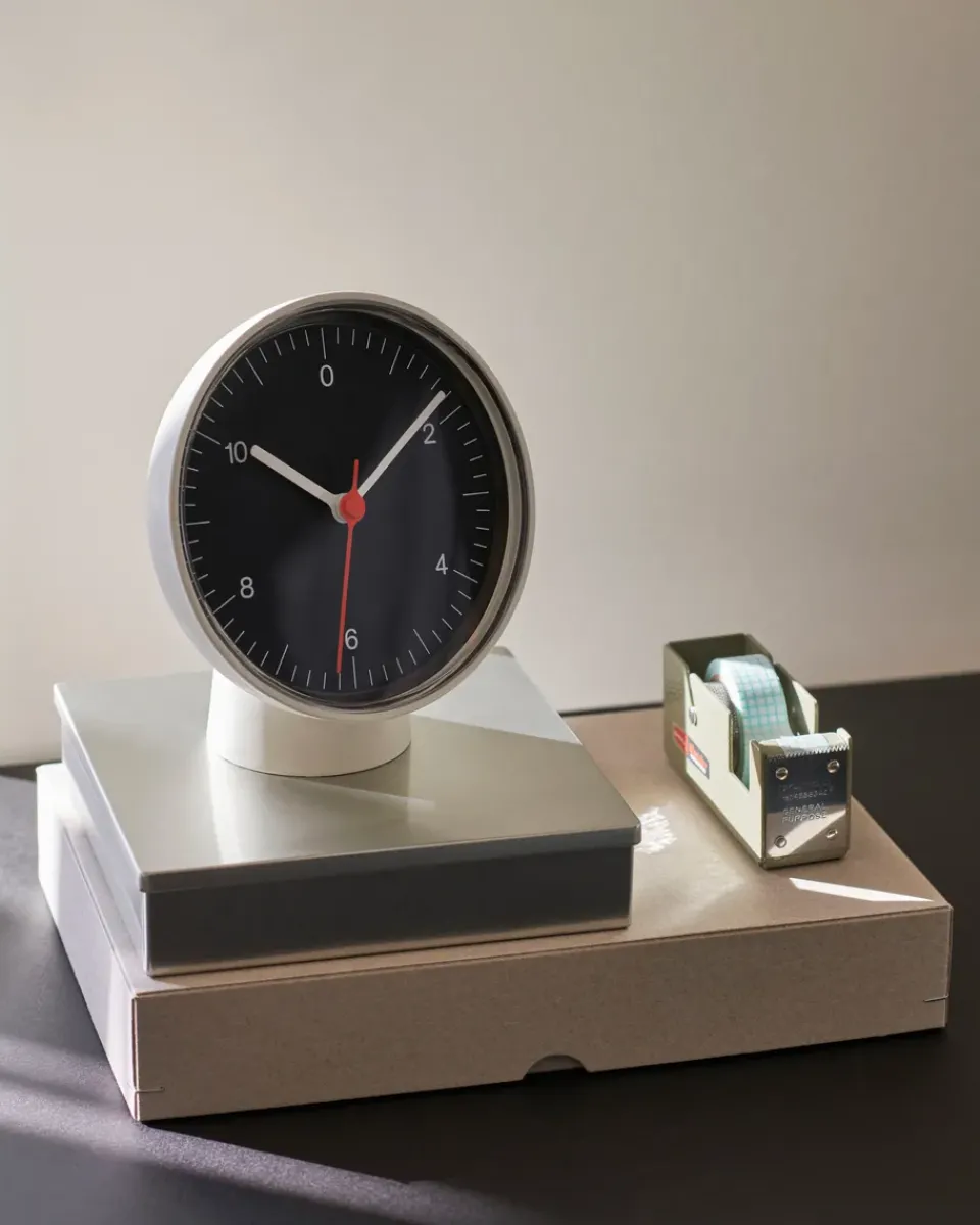 HAY Table Clid wall/table clock, White Clearance