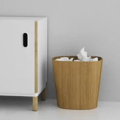 Normann Copenhagen Tales of Wood paper bin, oak Brown Hot