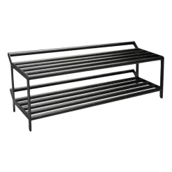 Essem Design Tamburin shoe shelf 100 cm, oiled oak- Black Online