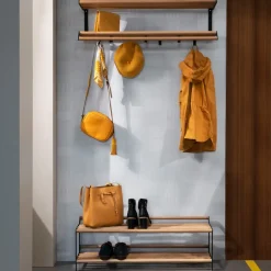 Essem Design Tamburin shoe shelf 60 cm, oak- Black Clearance