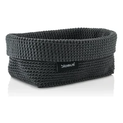 Blomus Tela textile basket L 12x20 cm, Anthracite Grey Discount