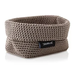 Blomus Tela textile basket M 10x15 cm, Taupe Grey Outlet