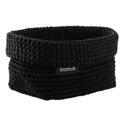 Blomus Tela textile basket M 10x15 cm, Black Outlet