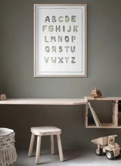 Kunskapstavlan® The Alphabet watercolour Poster, 50x70 cm Multi Best