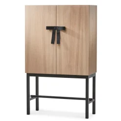 A2 The Bow cupboard, White-oiled oak-black Beige Outlet