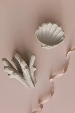 Cooee Design The Clam Shell sculpture 13 cm, Limestone Beige Discount
