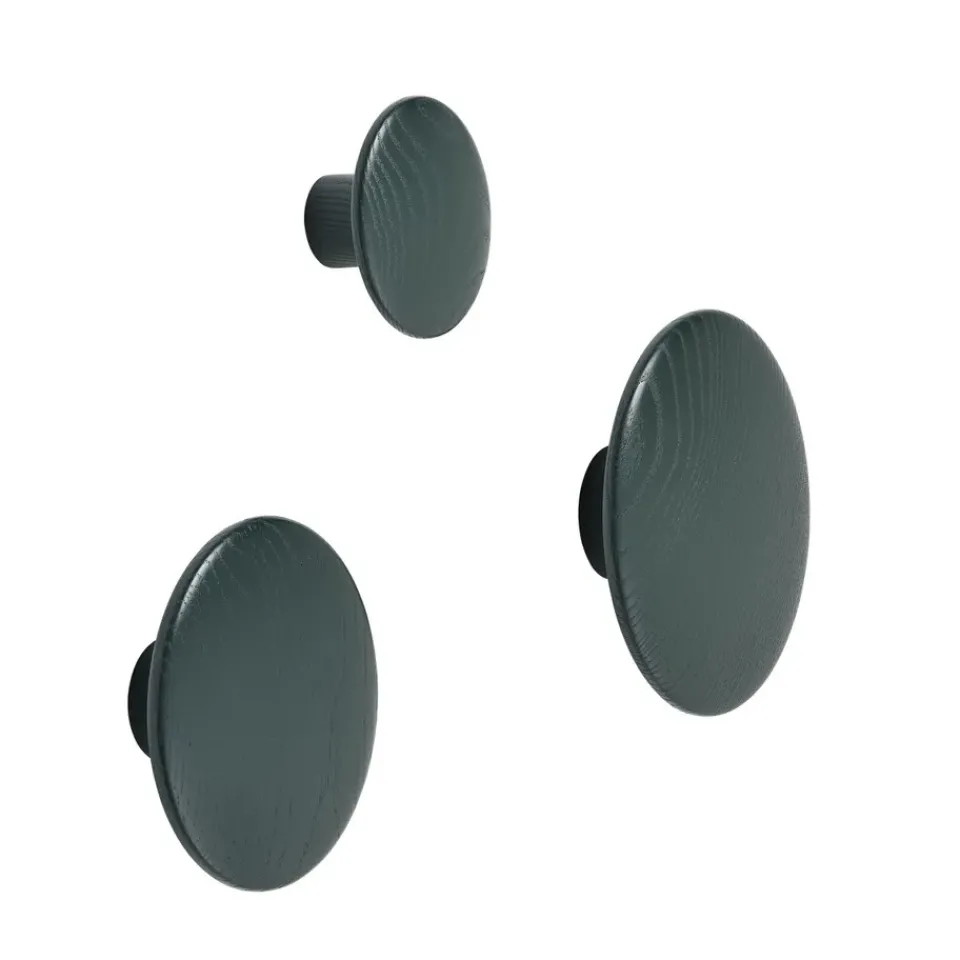Muuto The Dots clothes hook dark , Medium Green Clearance