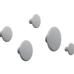 Muuto The Dots clothes hook , Ø9 cm Grey Discount