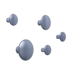 Muuto The Dots clothes hook metal 5 pack, Pale Blue Sale