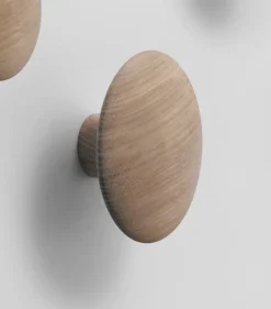 Muuto The Dots clothes hook oak, Ø13 cm Brown Discount