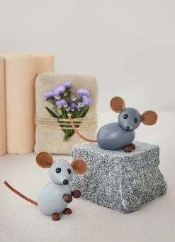 Spring Copenhagen The farm mouse decoration 7 cm, Grey Best