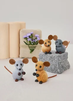 Spring Copenhagen The house mouse decoration 4.5 cm, Grey