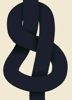 Paper Collective The Knot poster, 70x100 cm Blue Hot