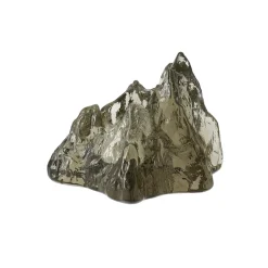 Kosta Boda The Rock tealight holder 91 mm, Taupe Brown Hot