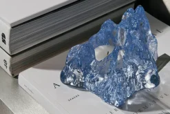 Kosta Boda The Rock votive 91 mm, Ice Blue Online