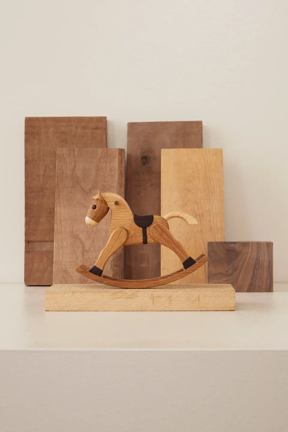 Spring Copenhagen The Rocking Horse decoration 13.5 cm, Oak, 13,5 cm Beige Best