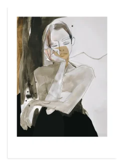 Anna Bülow This too shall pass poster, 50x70 cm GreyBlackWhite Outlet