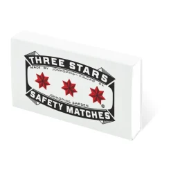 Solstickan Design Three Stars matches refill 50-pack, White New