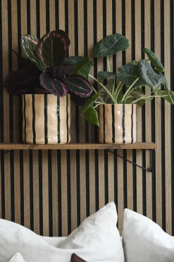 Scandi Living Thrive flowerpot Ø16 cm, Beige-black BeigeBlack Sale