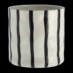 Scandi Living Thrive flowerpot Ø16 cm, White-black WhiteBlack