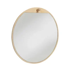 Essem Design Tillbakablick round mirror, Birch Beige Best