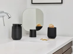 Zone Denmark Time table mirror 26.5 cm, Black Best