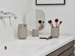 Zone Denmark Time table mirror 26.5 cm, Concrete Grey Clearance
