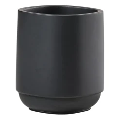 Zone Denmark Time toothbrush mug 9.8 cm, Black Clearance
