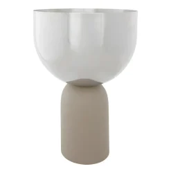 AYTM Torus flower pot Ø22 cm, Silver-taupe BeigeSilver-coloured Outlet