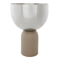 AYTM Torus flower pot Ø17 cm, Silver-taupe BeigeSilver-coloured Clearance