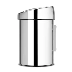 Brabantia Touch Bin waste bin 3 liters wall mounted, brilliant steel Silver-coloured New