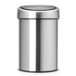 Brabantia Touch Bin waste bin 3 liters wall mounted, matte steel Silver-coloured Clearance