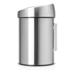 Brabantia Touch Bin waste bin 3 liters wall mounted, matte steel Silver-coloured Clearance